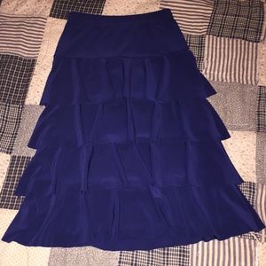 Girls Navy Junee Jr. Ruffle Skirt Size 6